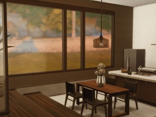 Boxy Minimalist Home at GravySims