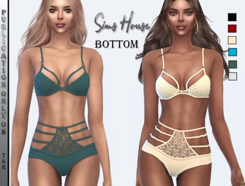 Bra with stripes