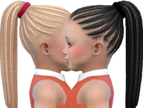 Braided ponytail toddlers