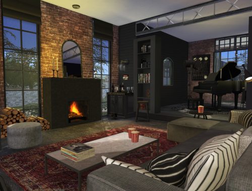 Brick & Steel - Living Room