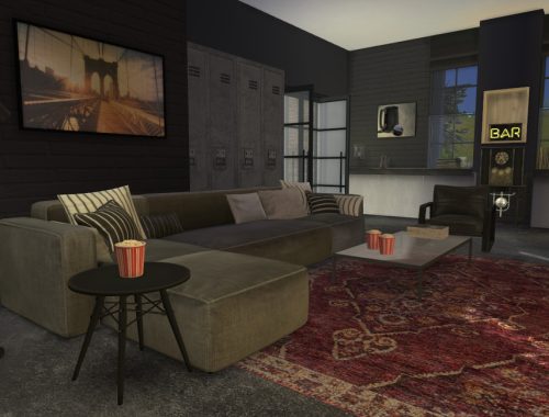 Brick & Steel - Living Room
