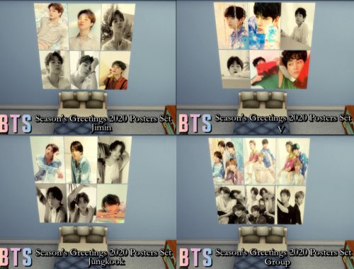 BTS Season's Greetings 2020 Posters Set - MESH & GET TO WORK