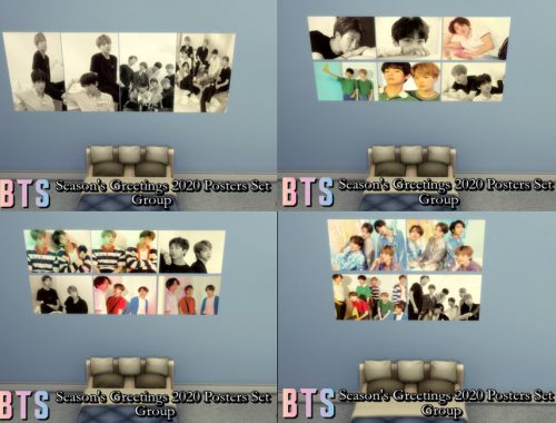 BTS Season's Greetings 2020 Posters Set - MESH & GET TO WORK