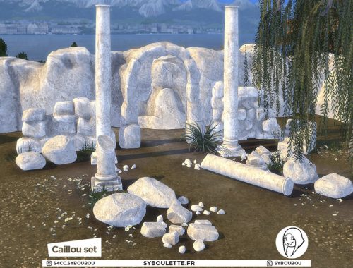 Caillou set - Part 1: Ruins decor props