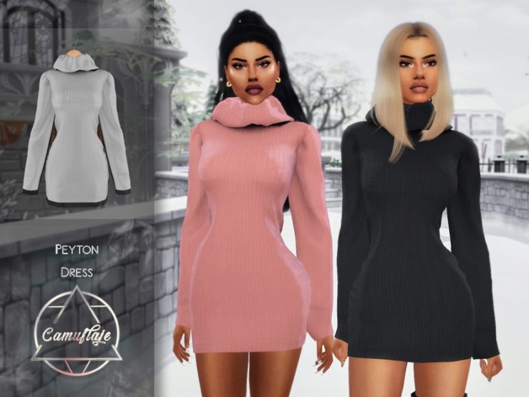 Camuflaje – Peyton (Dress) - The Sims 4 Catalog