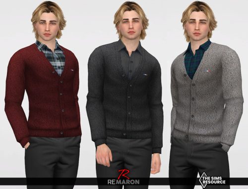 Cardigan 01 for Male Sim