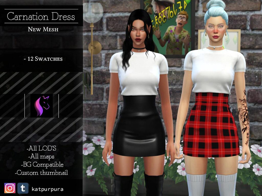 Carnation Dress - The Sims 4 Catalog