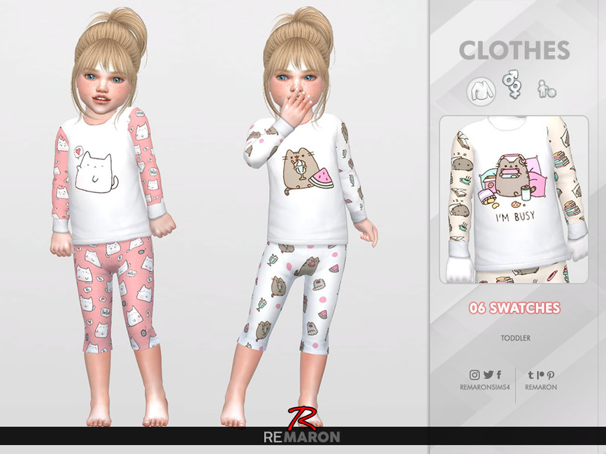 Cats PJ Sweater for Toddler 01