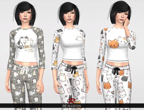 Cats PJ Sweater for Women 01