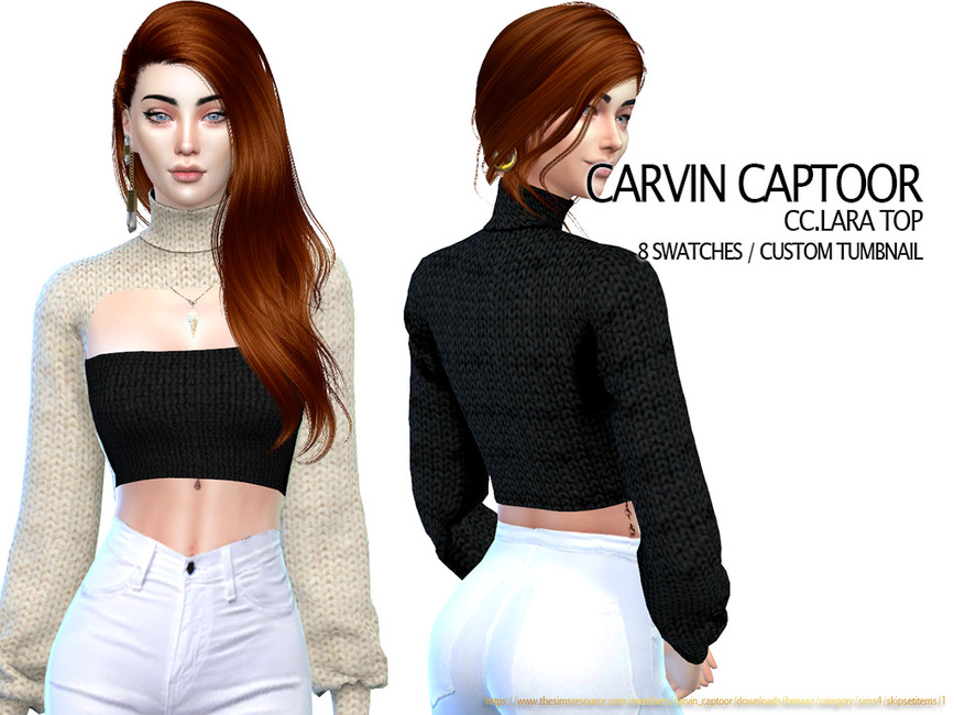 CC.Lara Top - The Sims 4 Catalog