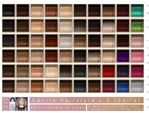 Cecilia Hairstyle V2 [Child]