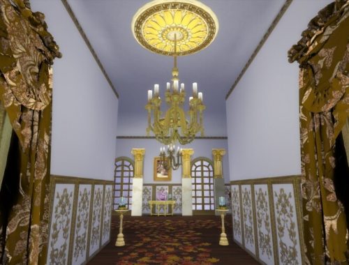 Ceiling Rosettes & Color Walls at Anna Quinn Stories