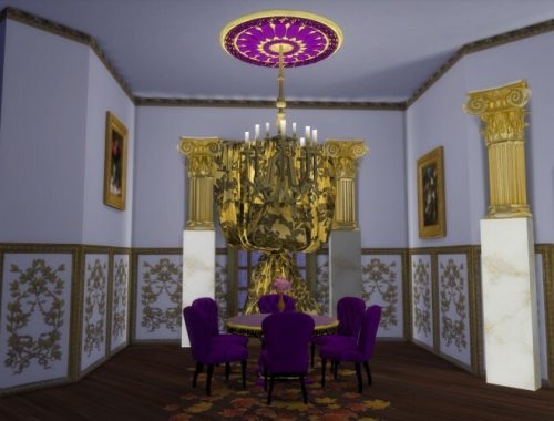 Ceiling Rosettes & Color Walls at Anna Quinn Stories