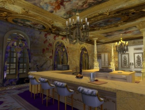 Ceilings, Walls, Gothic Marble Frame, Deer Statue at Anna Quinn Stories