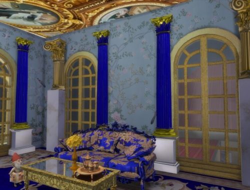 Ceilings, Walls, Gothic Marble Frame, Deer Statue at Anna Quinn Stories