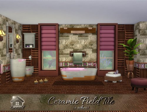 Ceramic Field Tile in wheat