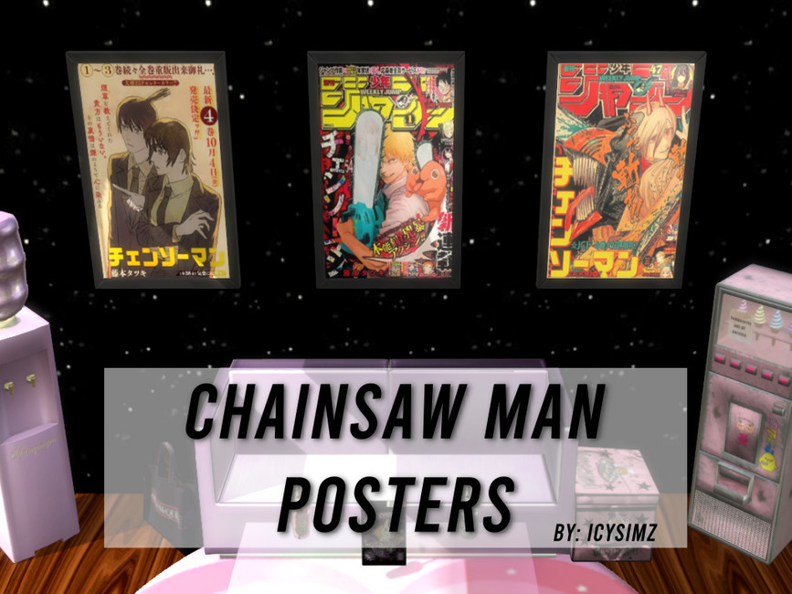 Chainsaw Man Posters The Sims 4 Catalog