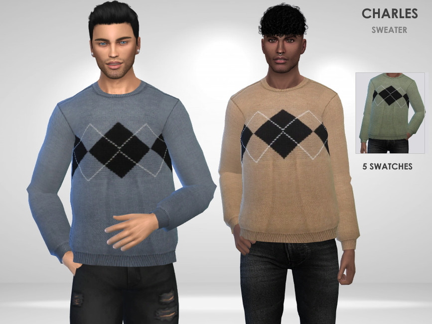 Charles Sweater - The Sims 4 Catalog