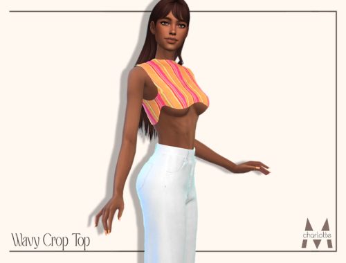 Charlotte Morris | Wavy Crop Top