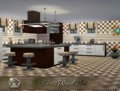 Chess Wood Tiles