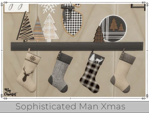 Chicklet Sophisticated Man Xmas Sitting Room