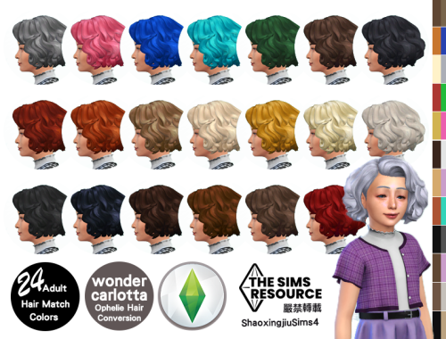 Child Ophelie Hair 24 Colors
