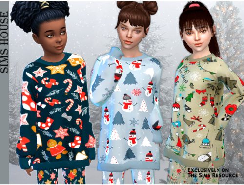 Children's Christmas pajamas bottom