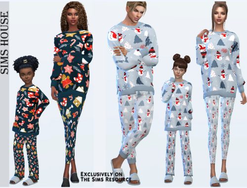 Children's Christmas pajamas top