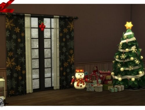 Christmas curtains in 19 various colors and patterns by therran91