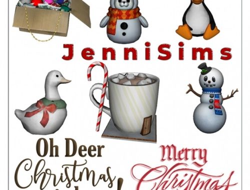 CHRISTMAS DECORATIVES 6 ITEMS at Jenni Sims