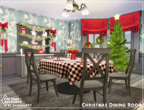 Christmas Dining Room - TSR CC Only