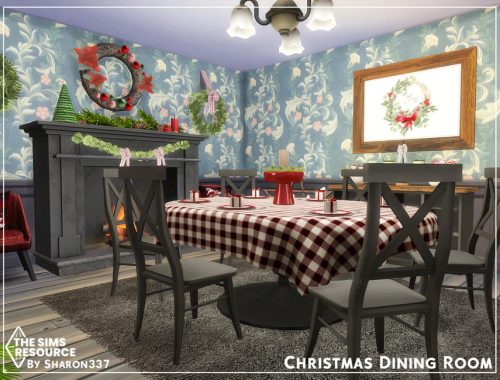 Christmas Dining Room - TSR CC Only