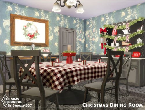 Christmas Dining Room - TSR CC Only