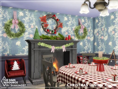 Christmas Dining Room - TSR CC Only