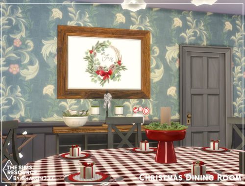 Christmas Dining Room - TSR CC Only