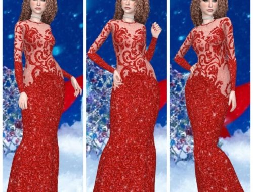 Christmas Dresses 2018 & 2019 at Annett’s Sims 4 Welt