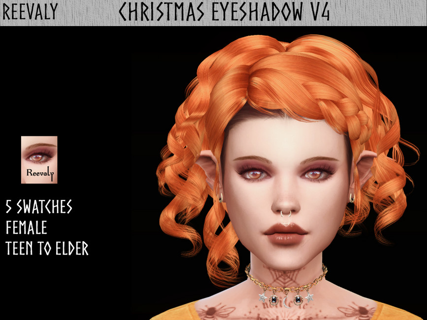 Christmas Eyeshadow V4 - The Sims 4 Catalog