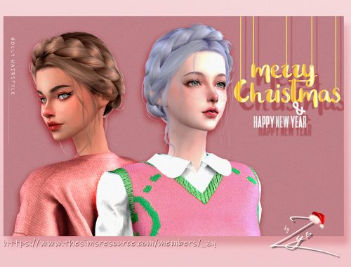 Christmas Holly Hairstyle
