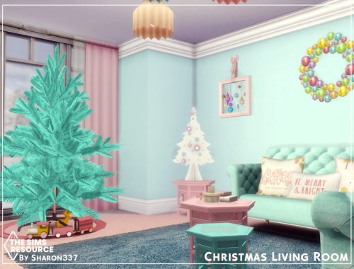 Christmas Living Room - TSR CC Only