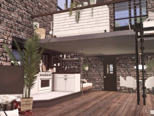 City Row Rental Home at SoulSisterSims