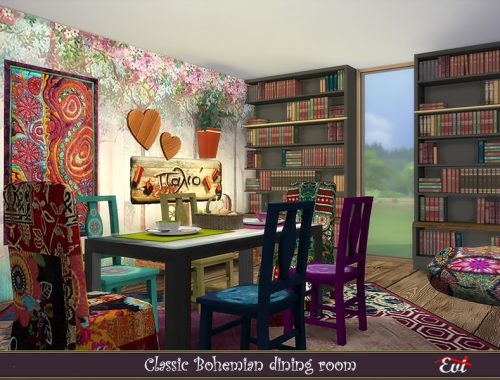 Classic Bohemian Dining room