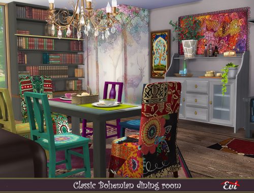 Classic Bohemian Dining room