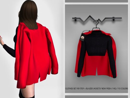 Clothes SET-101 (TOP + BLAZER JACKET) BD379