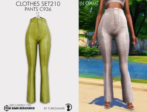 Clothes SET210 - Pants C936