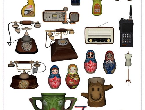 CLUTTER DECORATIVE 18 ITEMS