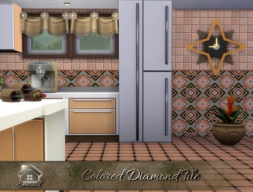 Colored Diamond Tile