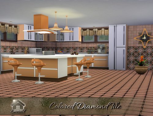 Colored Diamond Tile