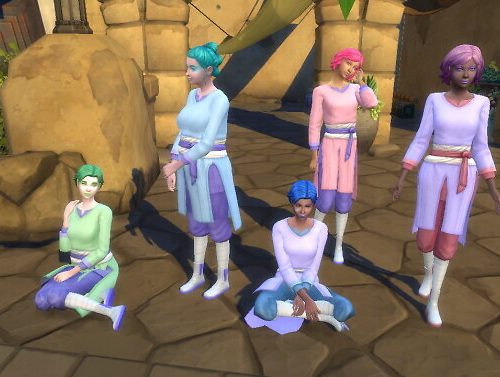 Colorful Clothes for the Journey to Batuu game pack by Sashiku