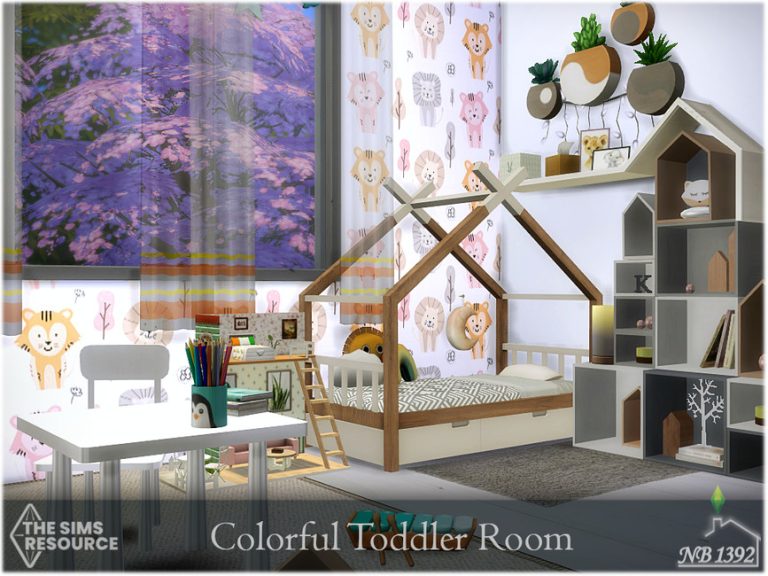 Colorful Toddler Room (TSR only CC) - The Sims 4 Catalog