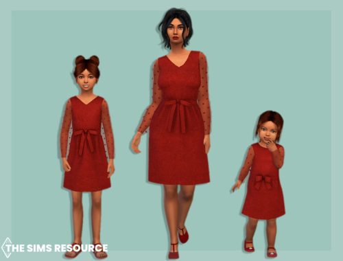 Corduroy dress with transparent sleeves Child